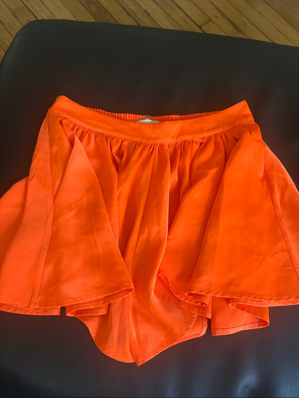 Susan Monaco Bright Orange Flowy Skort NWOT
